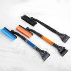 Extendable car snow brush and ice scraper with foam grip