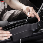 Leather Seat Gap Organizer with Built-In Cup Holder – photo 4 of 8