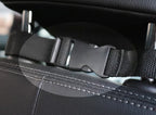 Water-resistant dog car seat hammock covering a car back seat