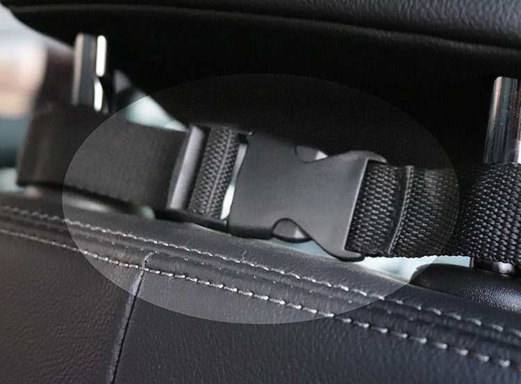 Water-resistant dog car seat hammock covering a car back seat