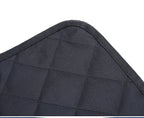 Water-resistant dog car seat hammock covering a car back seat