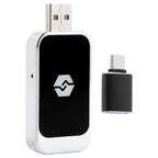 UK-stock wireless CarPlay & Android Auto adaptor with USB-C adapter