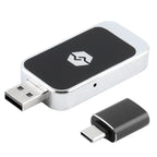 Wireless CarPlay adaptor – USB-A plug and USB-C adapter